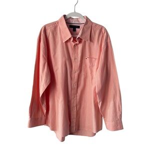 Tommy Hilfiger Original Oxford Button Down Shirt Pocket Light Orange  XL (TG/XG)